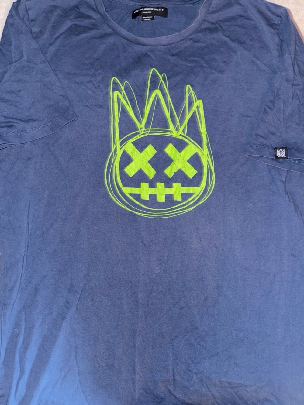 CULT OF INDIVIDUALITY Short Sleeve Crew Neck Tee Men’s Light Blue  XL  SHIRT